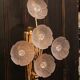 Pair of vintage floral wall sconces