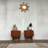 Pair of teak bedside tables 1950/1960