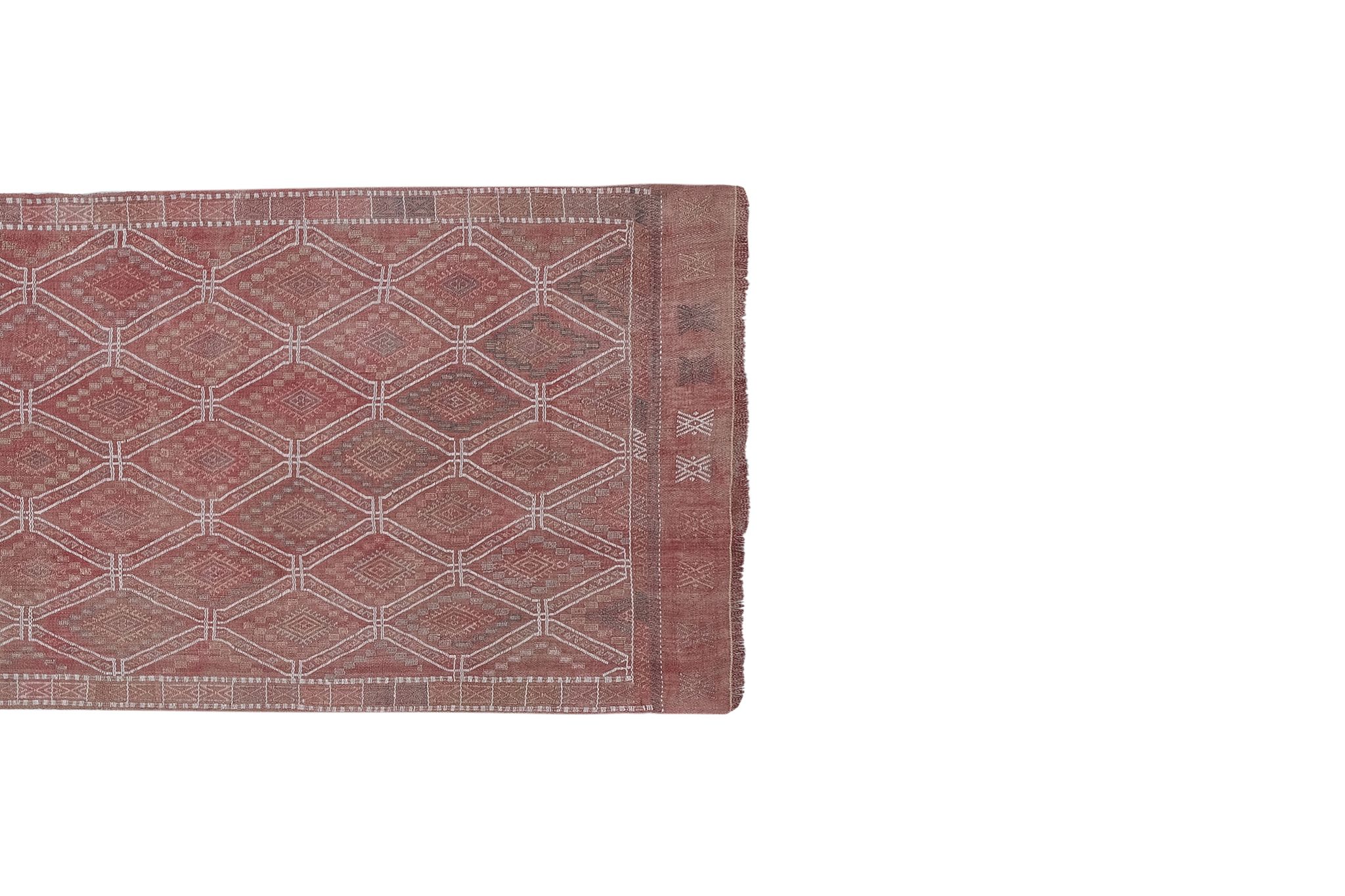 Tapis vintage turc de Oushak, tissé à la main 85x293 cm
