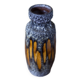 West Germany ceramic vase, fat lava vase, 210-18, flower pot, collection, 60's