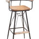 Bar chair made of iron and wood