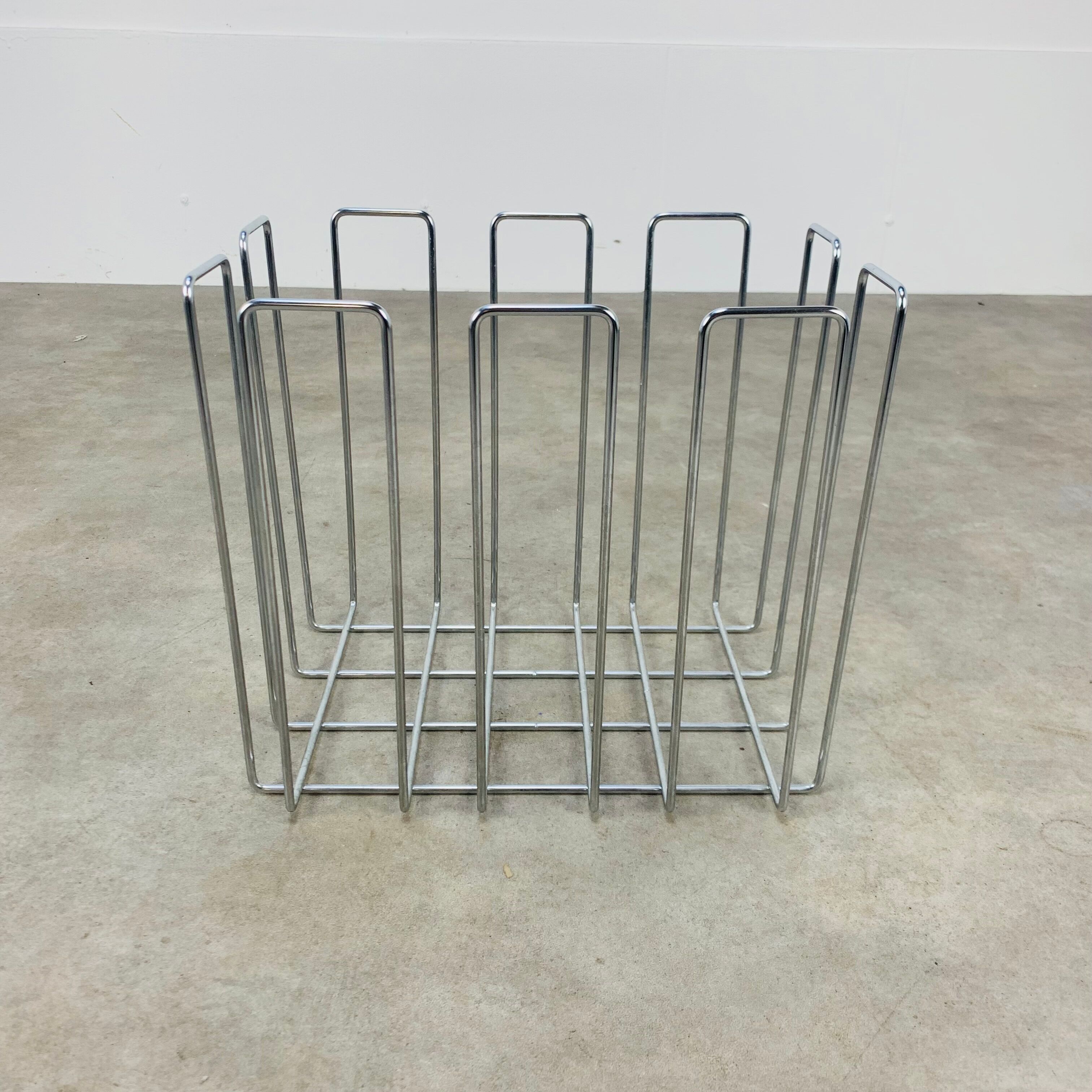 Magazine holder Willi Glaeser chrome 70s