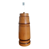 Turned wooden lamp base