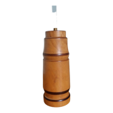 Turned wooden lamp base