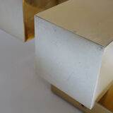 Wall lamp vintage kalmar austria, brass & glass, 70s