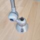 Lot de 4 lampes industrielle Jieldé en acier brossé, 3 bras