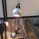 Two-light floor lamp with removable magnetic Eyes Ball.