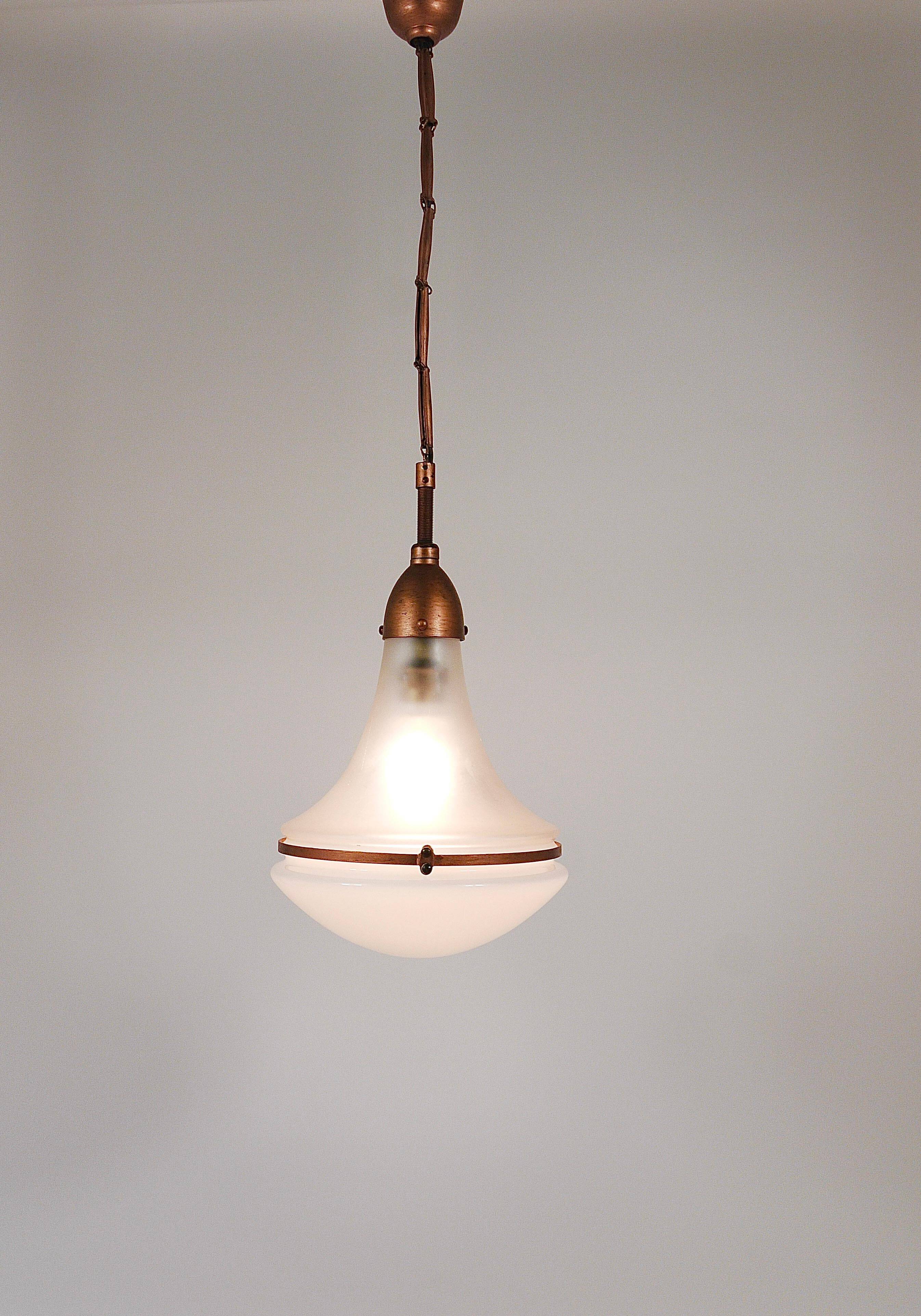 Industrial Pendant Lamp Luzette by Peter Behrens, Siemens Schuckert, Germany, 1910