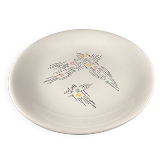 Large hollow dish in Gien earthenware – Mexico motif