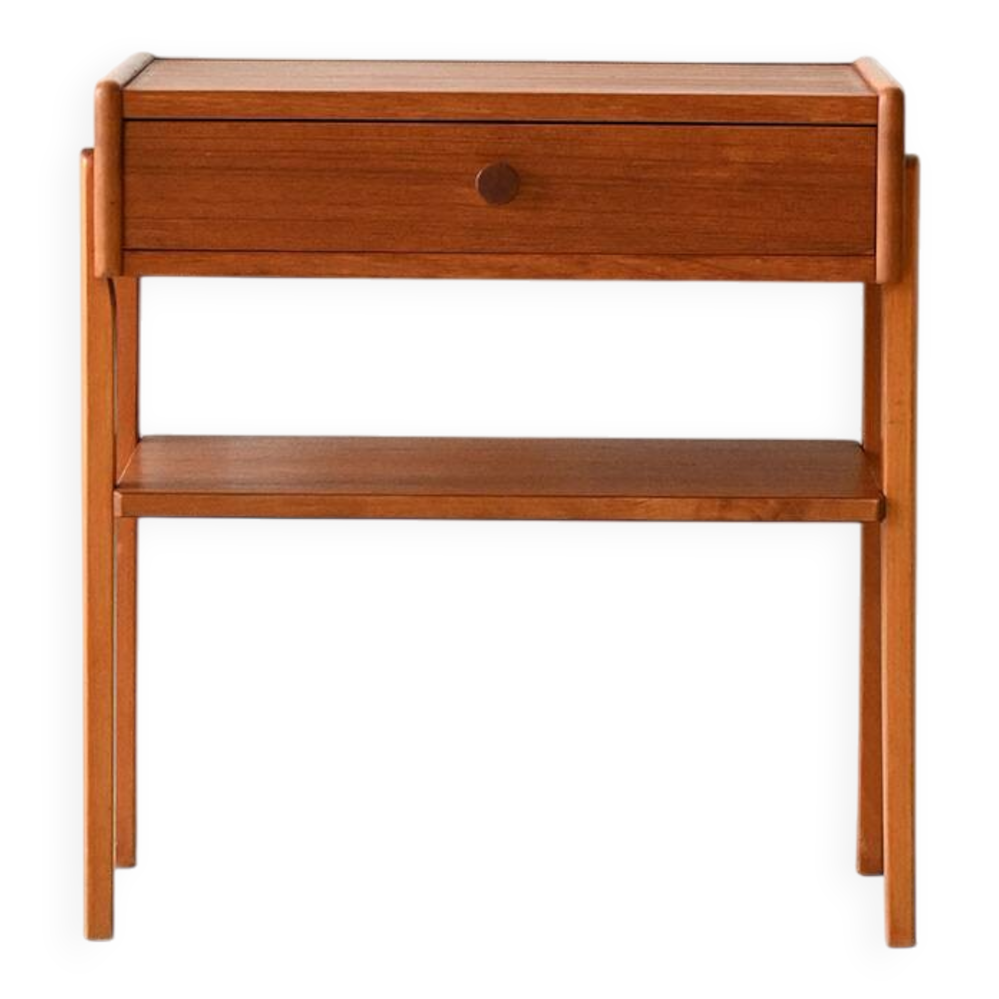 Table de chevet scandinave en teck, années 1950-60