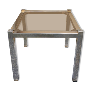 table basse chromé vintage - 1970