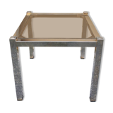 Table basse chromé vintage 1970