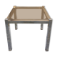 Table basse chromé vintage 1970