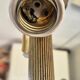 Rococo / Louis XVI brass tripod floor lamp, gilded