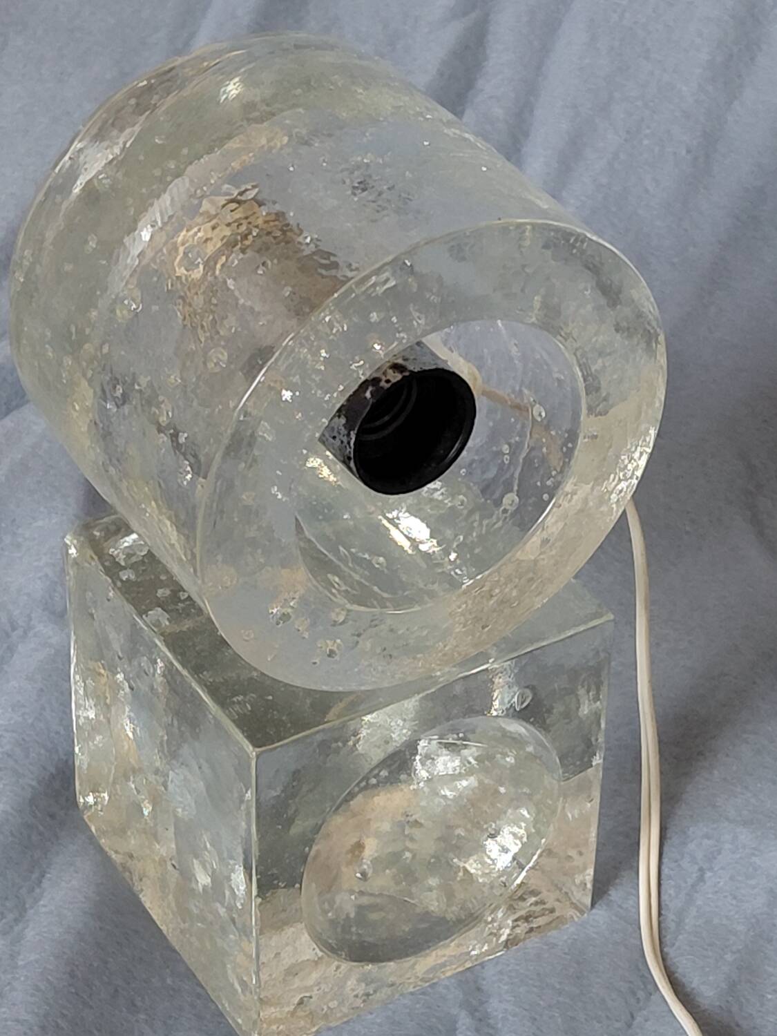 Albano Poli "ice block" table lamp