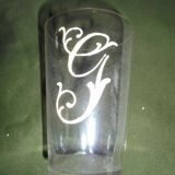 1 verre émaillé, ( G)