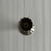 slender chrome metal candlestick