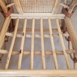 Rattan armchair and canning