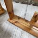 Trio d'étagères constructivistes en pin style Regain