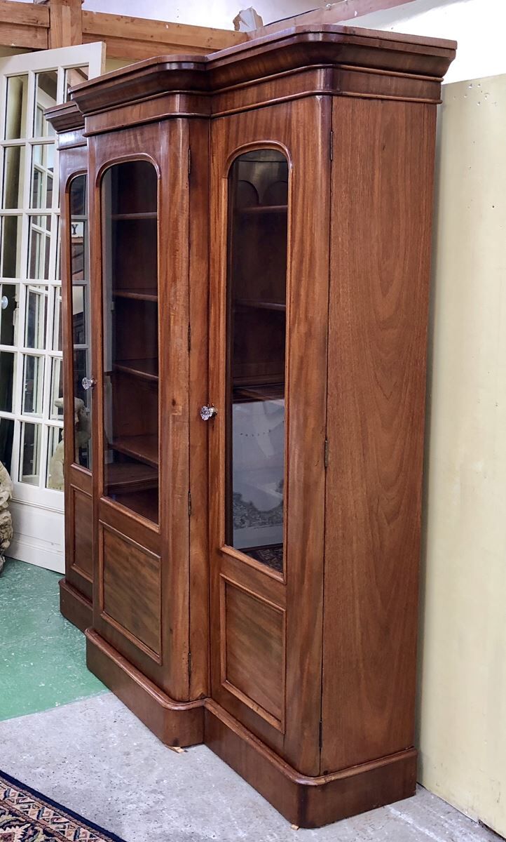 Mahogany victorian nineteenth bookcase