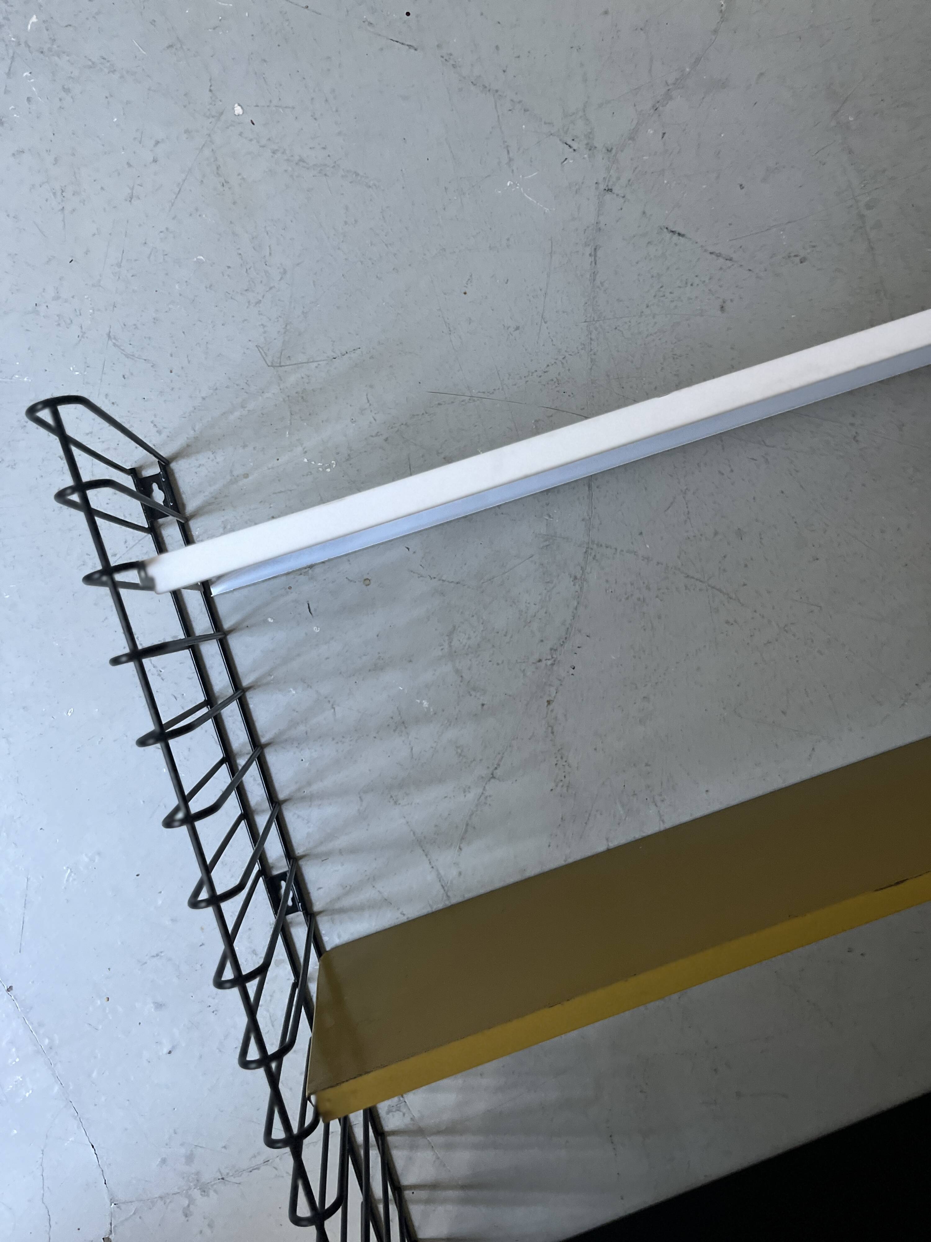 Tomado design metal wall shelf 1970