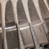 12 silver-plated dessert knives, Ercuis silversmith, Louis XV style, 29