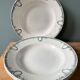 Set of 4 old hollow plates St Amand Terre de Fer