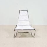 A pair of low chairs. France 70s