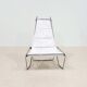 A pair of low chairs. France 70s