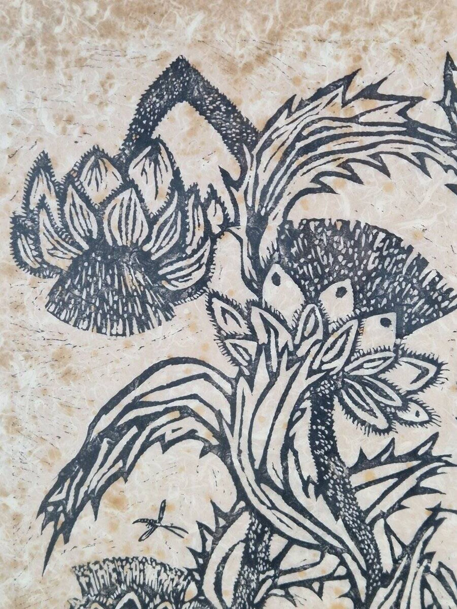 Wil Willerijn, Blackthorn, Etching on Handmade Paper, 1966