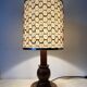 Lampe vintage bois tourné 56 cm , 1970