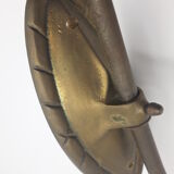 Paire d'appliques en opaline