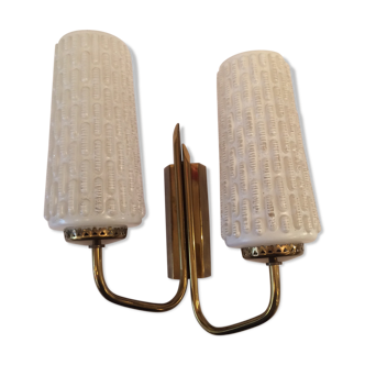 Applies double 1950-60 glass and brass