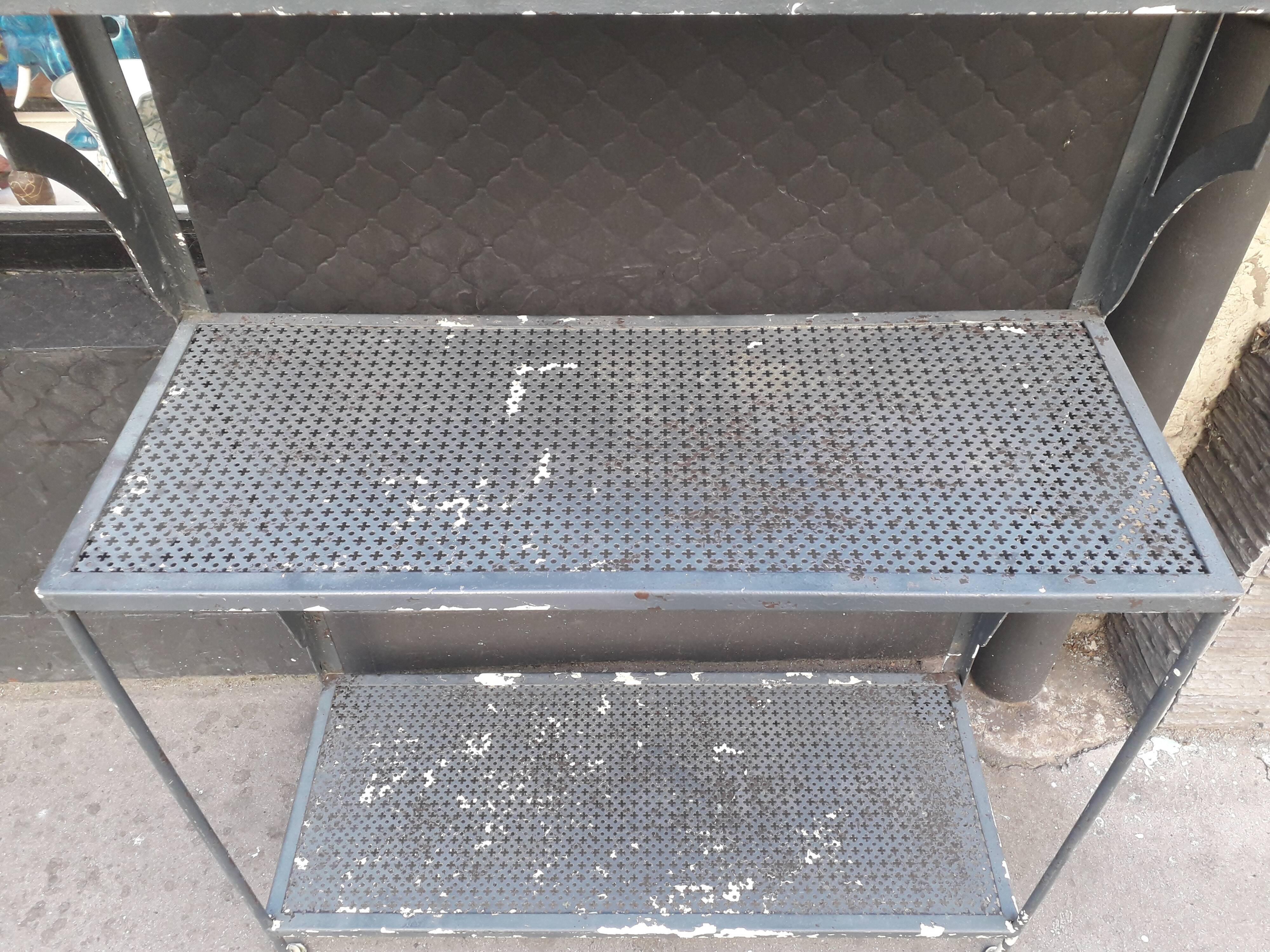 Industrial metal shelf