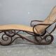 Chaise longue 1900 bois courbé