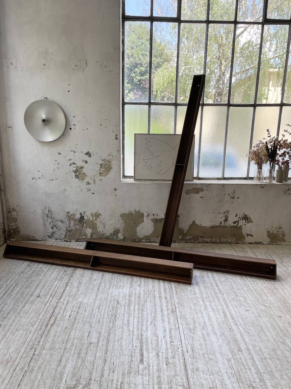 XL wooden wall storage