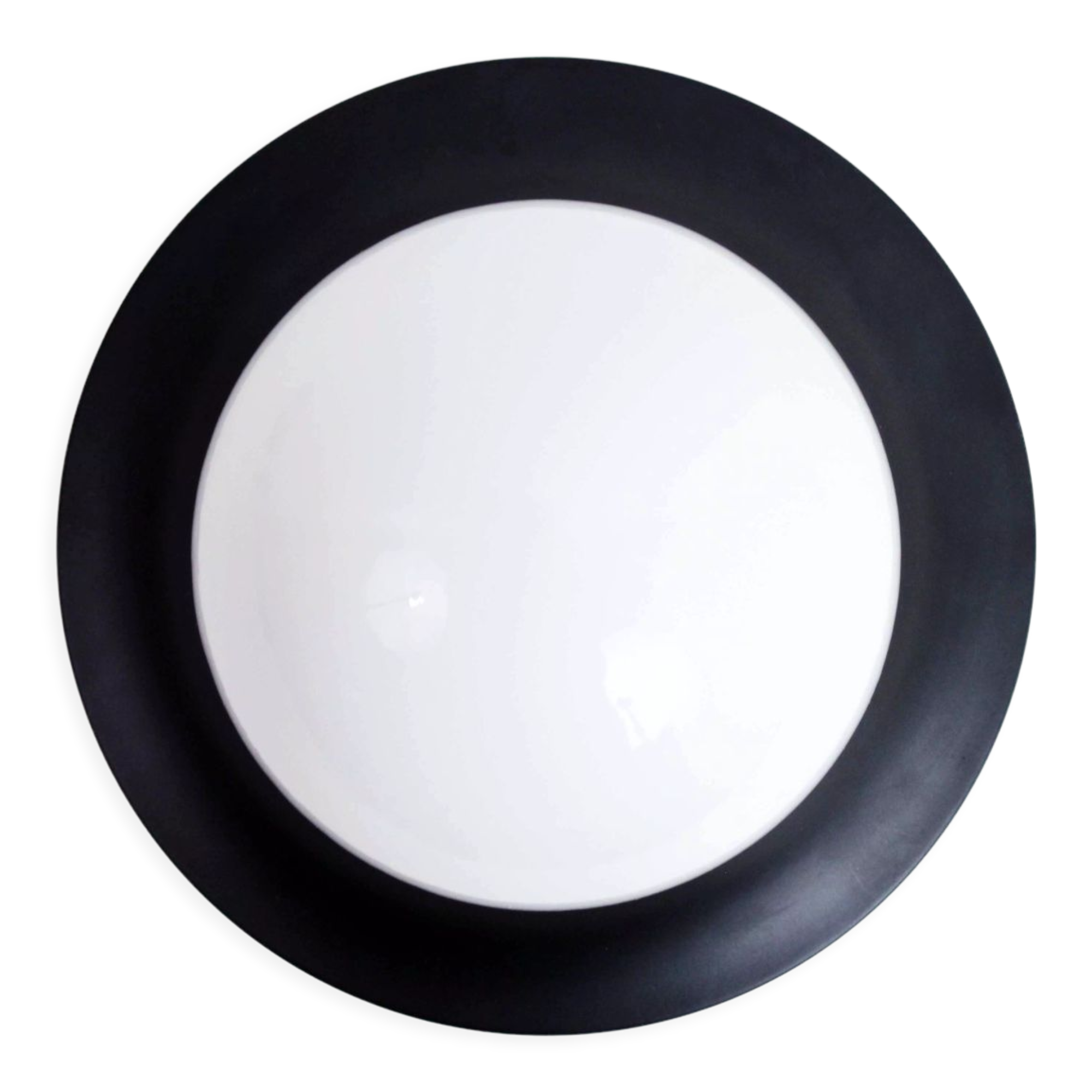 Wall lamp or ceiling lamp in metal and glass