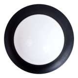 Wall lamp or ceiling lamp in metal and glass