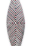 LARGE Zulu Shield 1 meter long Red & black - Tribal wall decoration