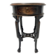 Guéridon de style asiatique en bois naturel XX siècle