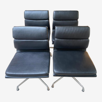 Set of 4 Soft Pad chairs - Charles Eames - Year 2007