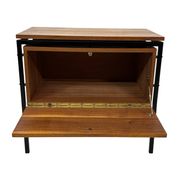 Vintage Small Audio Furniture TV Cabinet Cupboard 1960s Teak Veneer