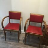 Paire de fauteuils bridge, années 60