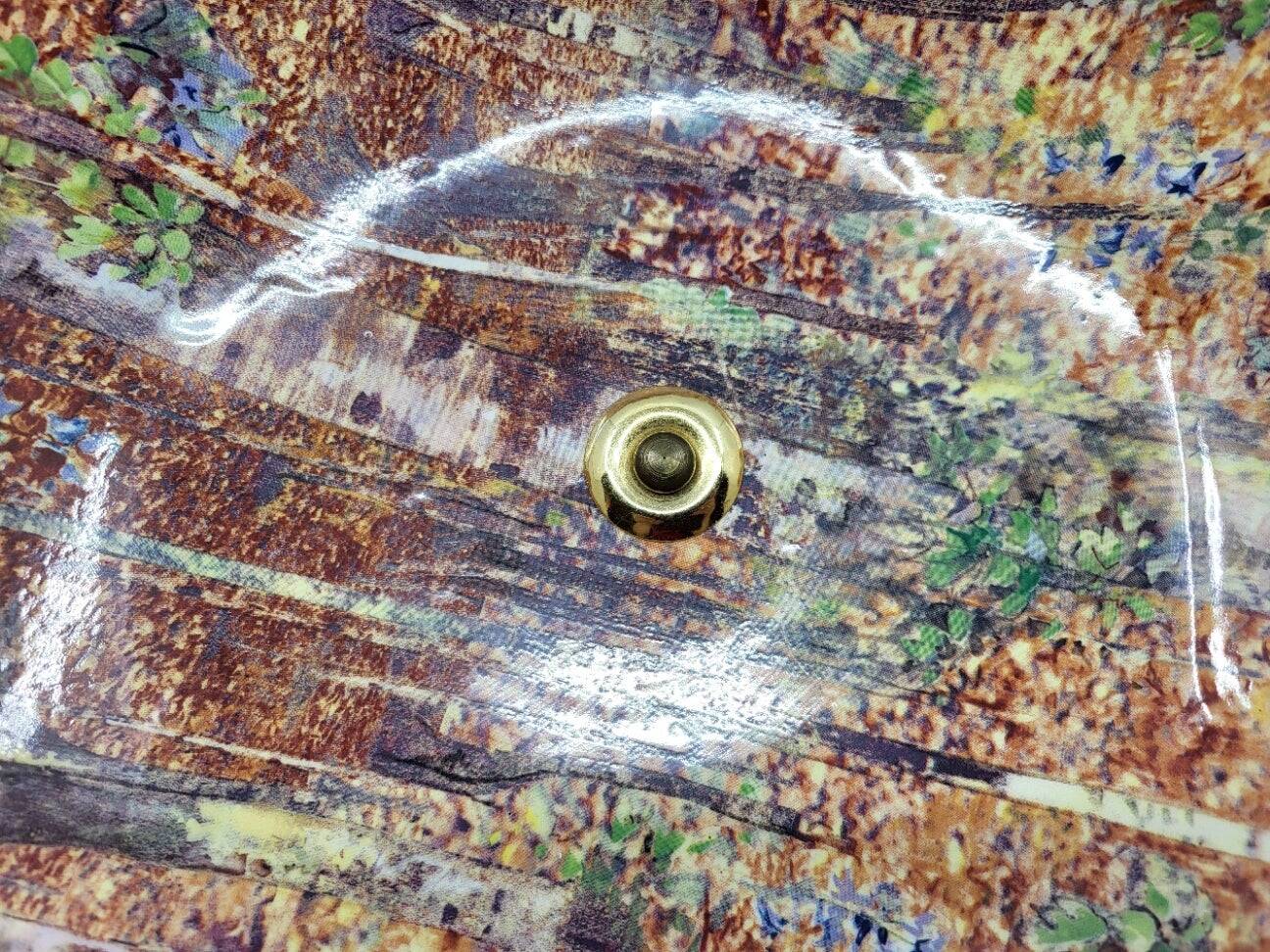 Large empty pocket bowl by Maison Lancel in Mid Century Modern ceramic.