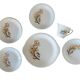 Antique cake service in Saint-Amand earthenware (Nord)