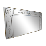 Large bistro mirror - Venetian Art Nouveau brasserie style