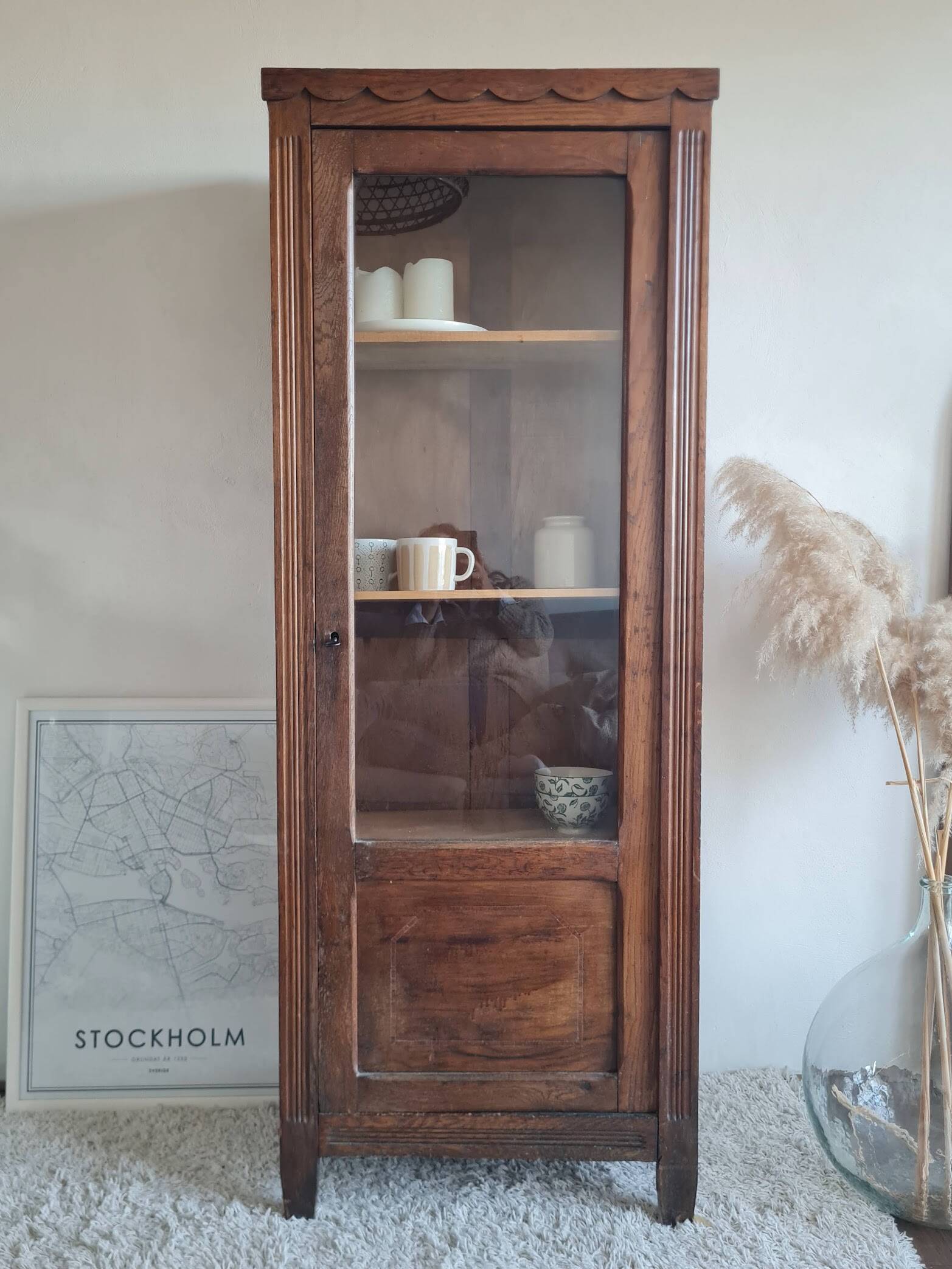 Glass-fronted Parisian wardrobe