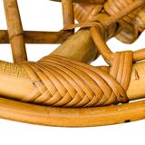 Rattan basket bed 90x190 vintage 1960