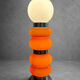 Vintage orange glass lamp – attributed to Carlo Nason, 1970s