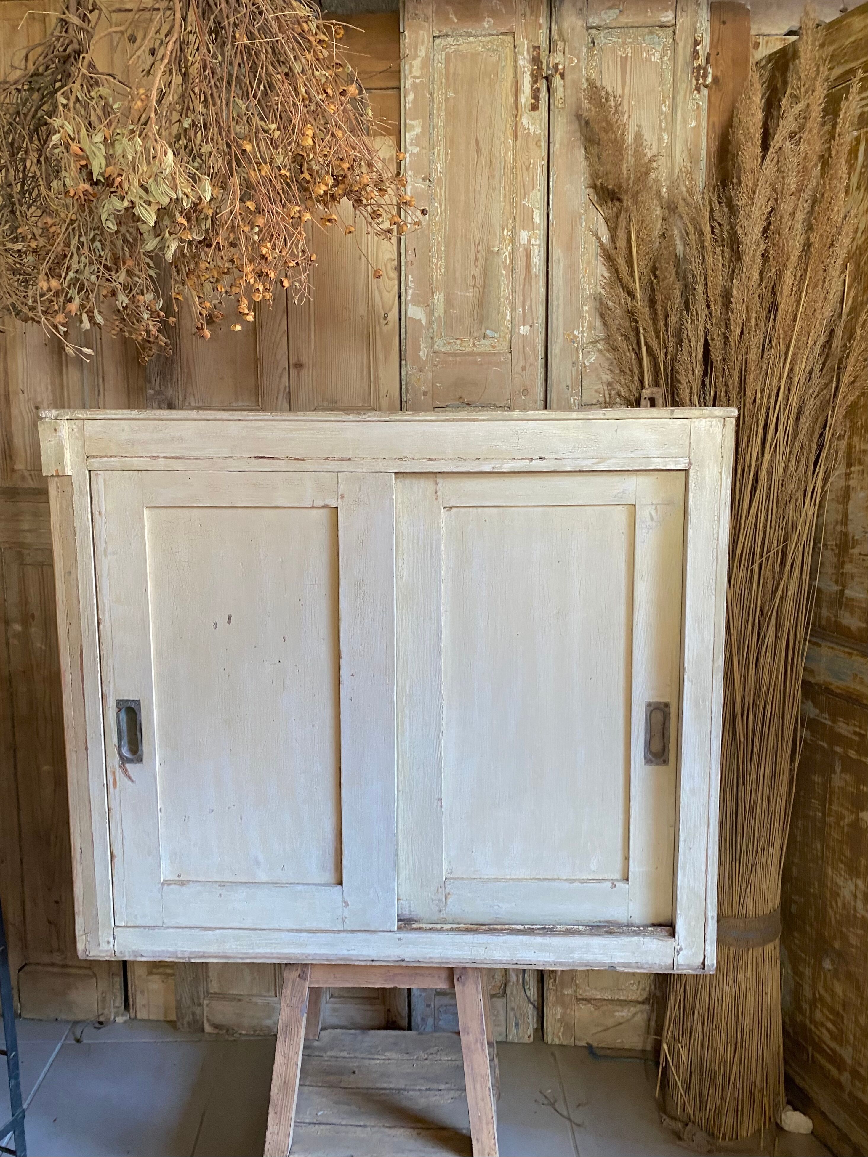 Antique sideboard sliding doors